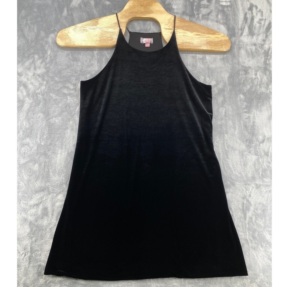 Little Black Dress Women's Large Love…Ady Black Velvet Halter Racer Back Mini